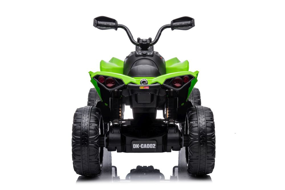 Vienvietis vaikiškas elektromobilis quad, žalias