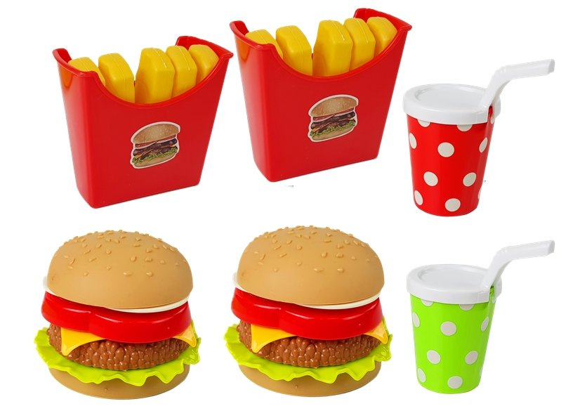 Žaidimų rinkinys su hamburgeriais ir gruzdintomis bulvytėmis 1