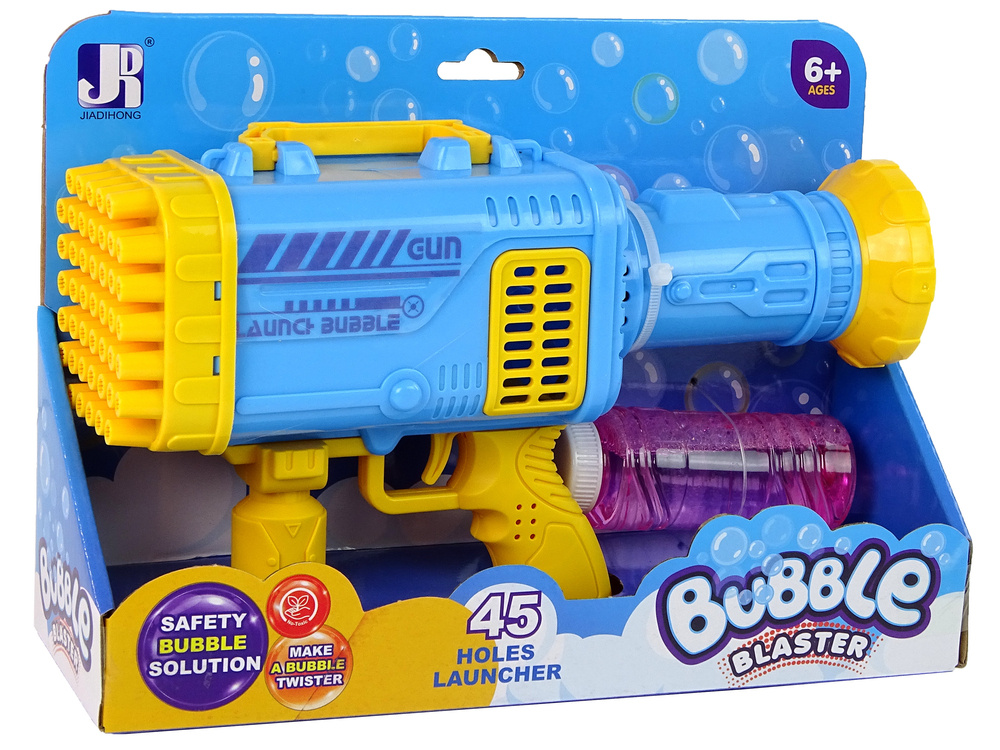 Muilo burbulų pistoletas lean toys bazooka