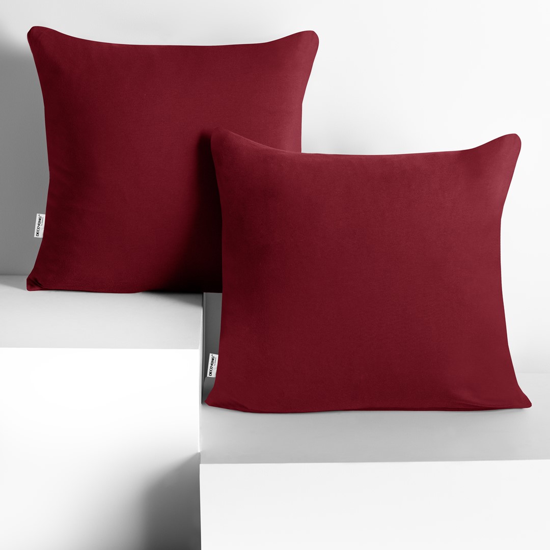 Decorative pillowcase AMBER color claret style classic type of material - textiles jersey 40x40 DecoKing