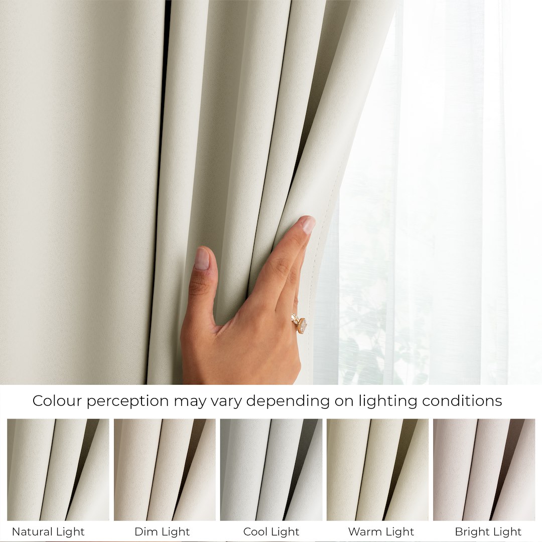 Užtemdanti užuolaida su daugiafunkce juosta, kreminė, 140 × 260 cm 3