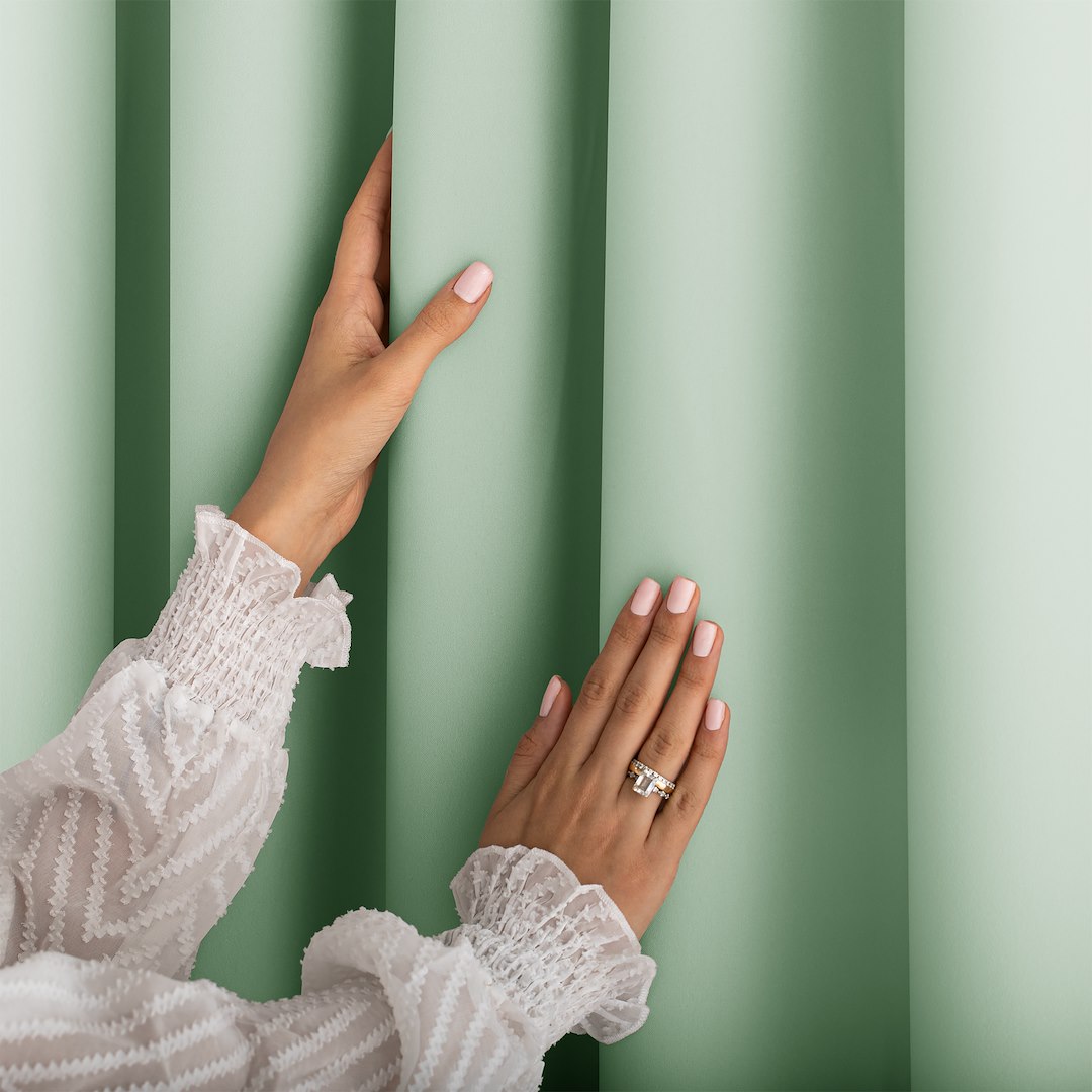Užuolaida 140x270 cm mėtų spalvos
