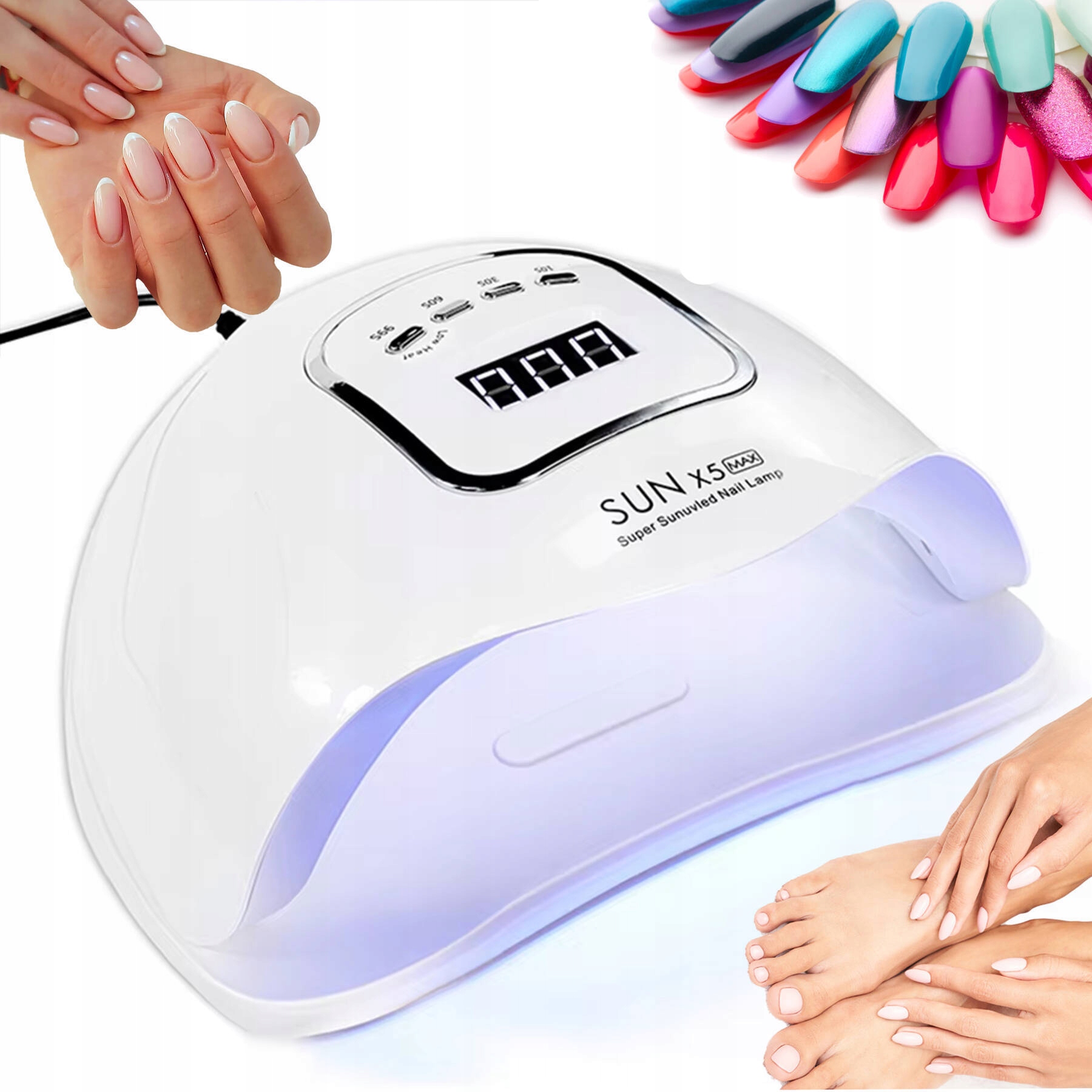 Uv vadovaujama nagų lempa 180w hibridinis gelis galingas max lcd iki 57 diodų uv led