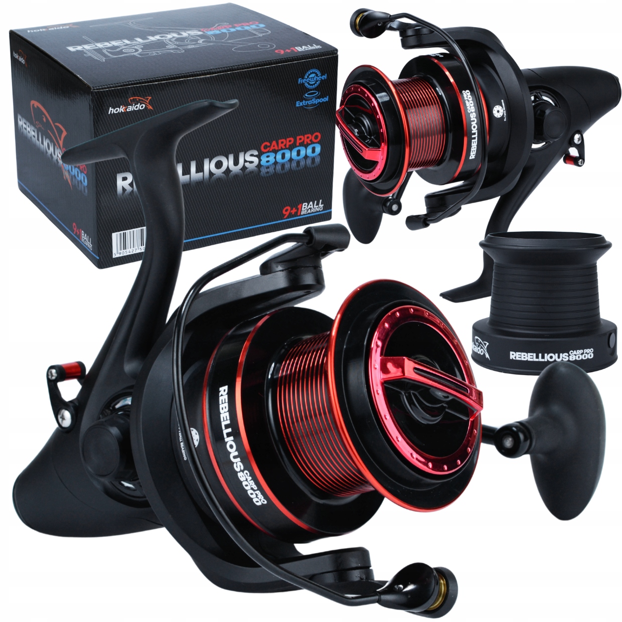 Karpinė ritė Hokkaido Rebelliuos Carp Pro 8000