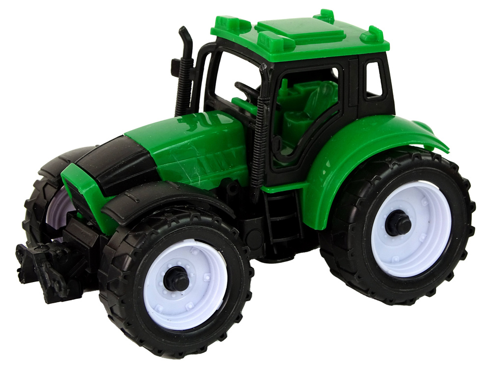 Žaislinių traktorių rinkinys lean toys, 4vnt.