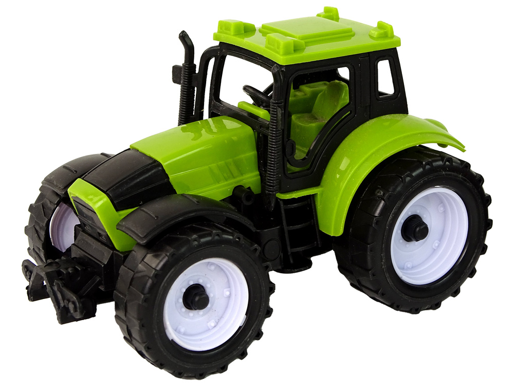 Žaislinių traktorių rinkinys lean toys, 4vnt.