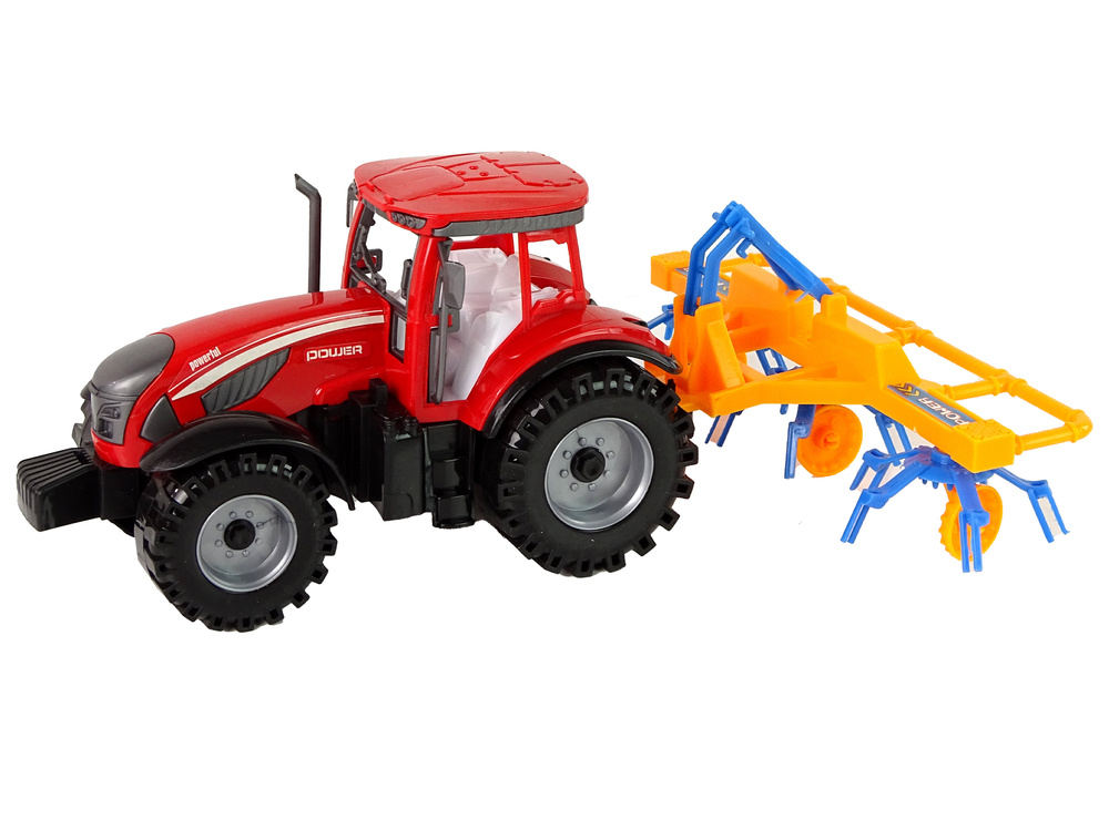 Traktorius su frikciniu grėbliu lean toys