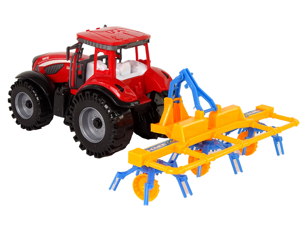 Traktorius su frikciniu grėbliu lean toys