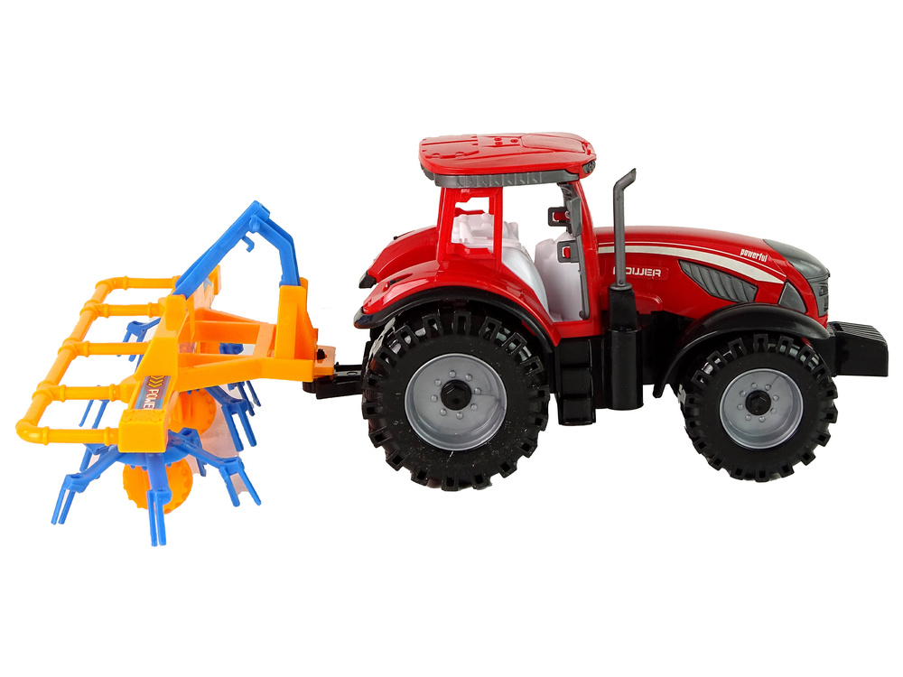 Traktorius su frikciniu grėbliu lean toys