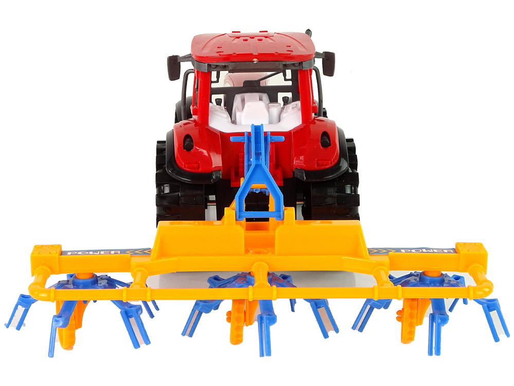 Traktorius su frikciniu grėbliu lean toys