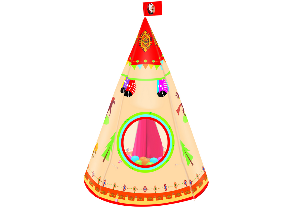 Palapinė vaikams tipi indian garden style, 160 x 105 cm