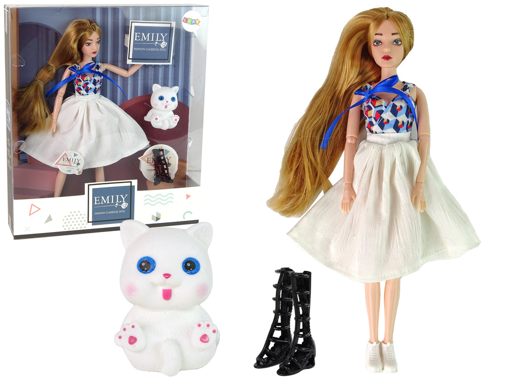 Lėlė su kačiuku lean toys