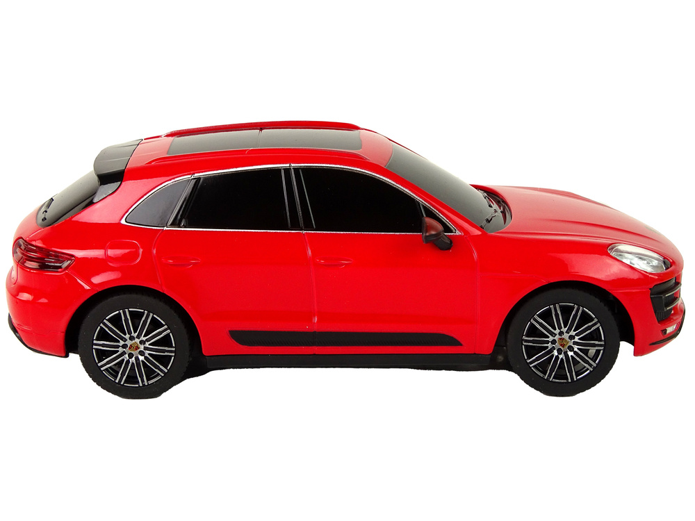 Nuotoliniu būdu valdomas automobilis porsche macan turbo 1:24, raudonas