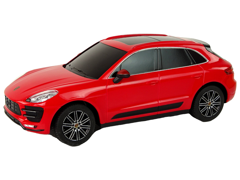 Nuotoliniu būdu valdomas automobilis porsche macan turbo 1:24, raudonas