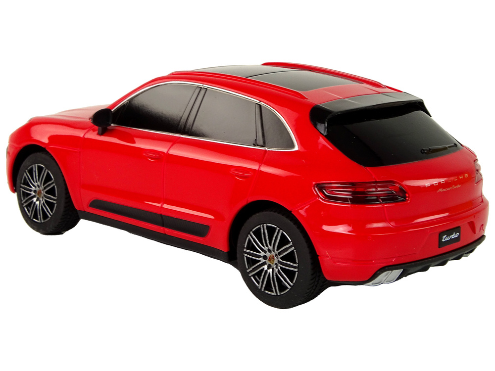 Nuotoliniu būdu valdomas automobilis porsche macan turbo 1:24, raudonas