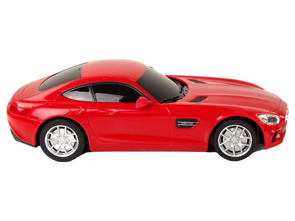 Žaislinis vilkikas r/c mercedes-benz su priedais rastar, geltonas