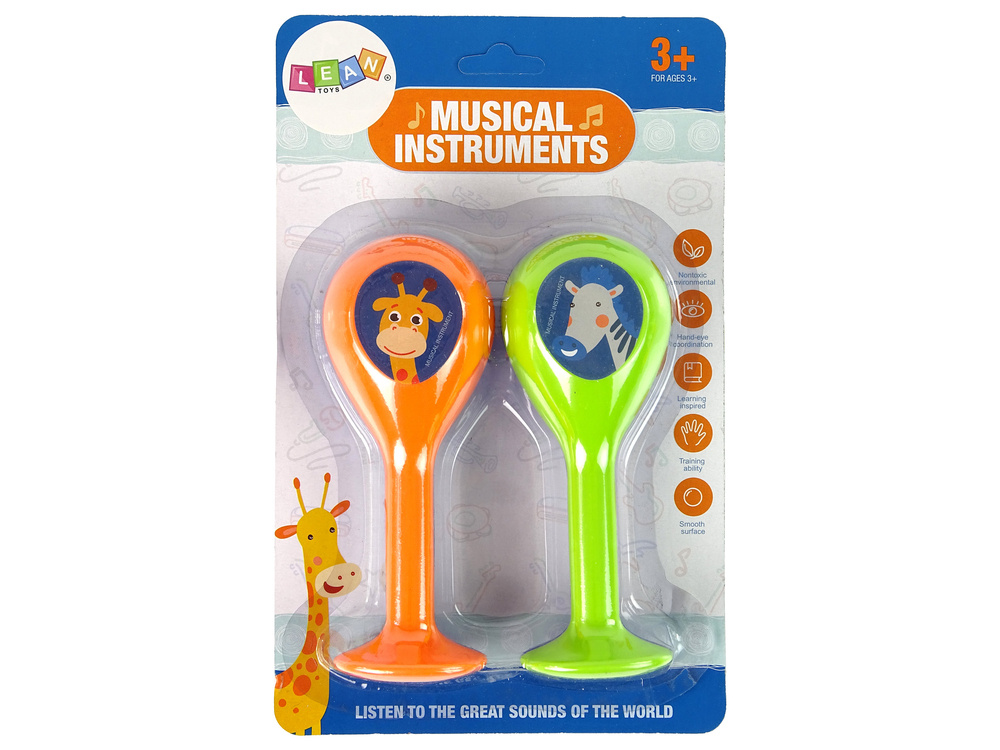 Kūdikių barškučiai lean toys, 2vnt.