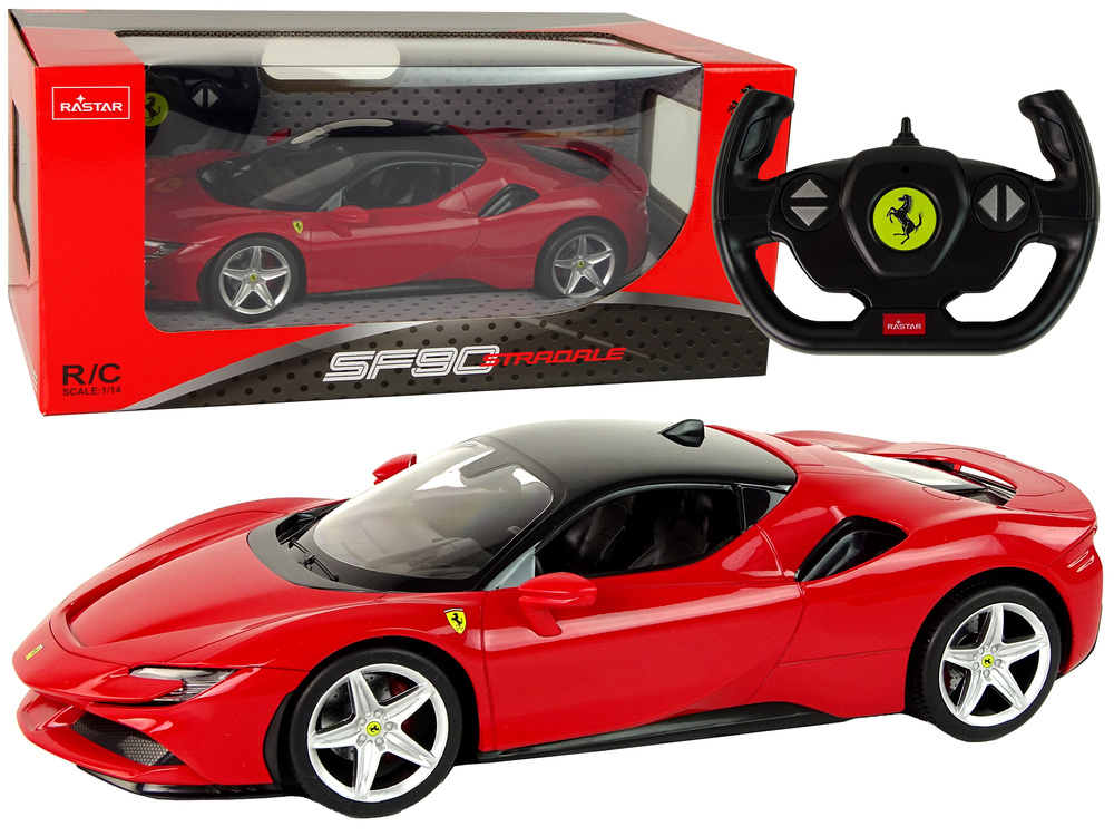 Radijo bangomis valdomas rastar ferrari sf90, 1:14