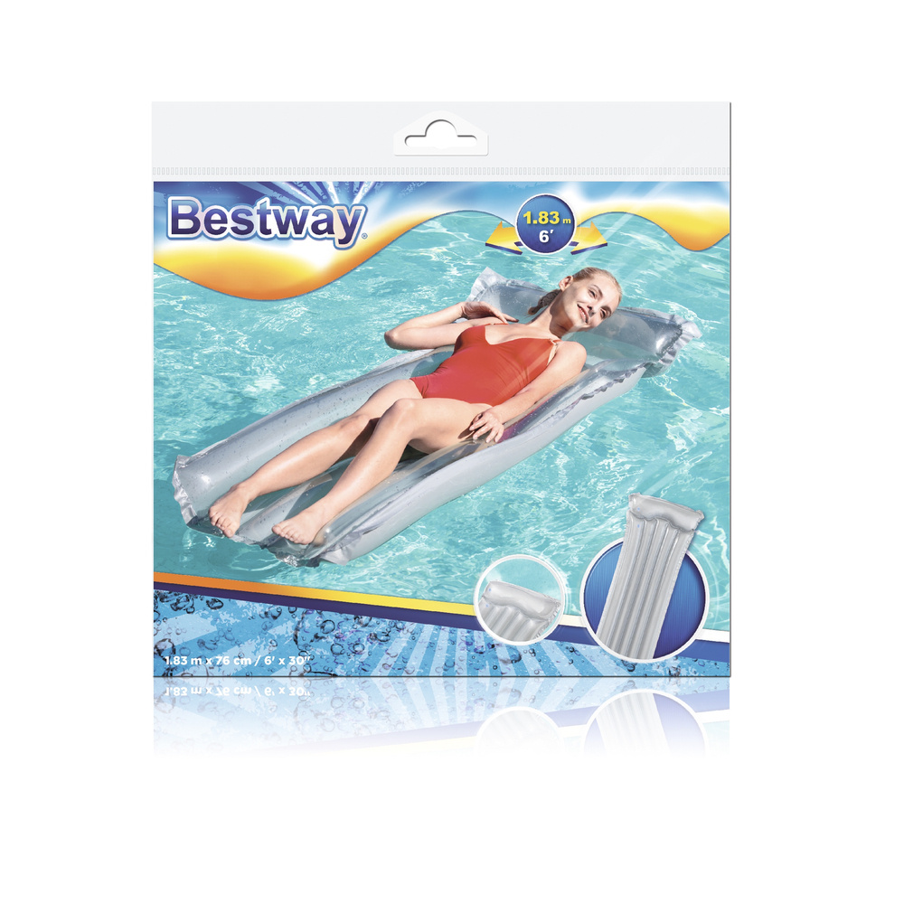 Pripučiamas plaukimo čiužinys bestway 44013, 183x76 cm