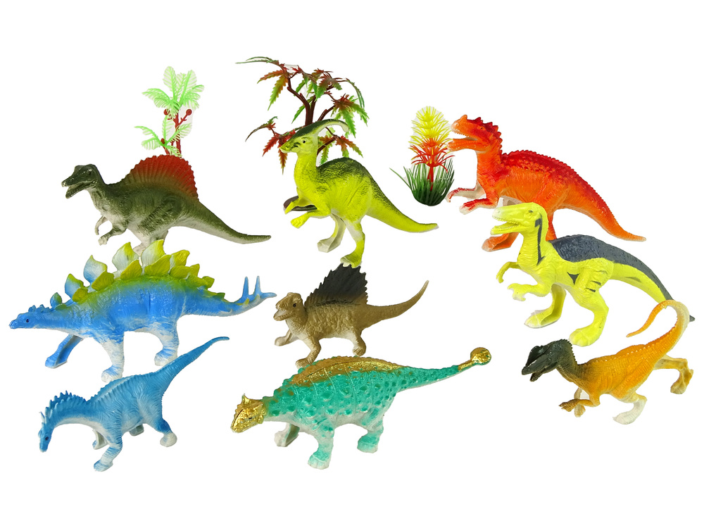 Žaislinių dinozaurų figūrėlių rinkinys lean toys animal kingdom, 9 vnt.