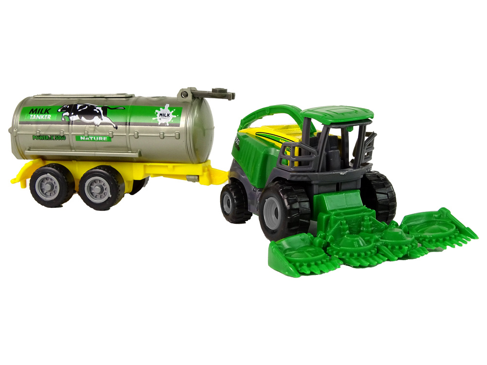 Žaislinis traktorius su priekaba lean toys