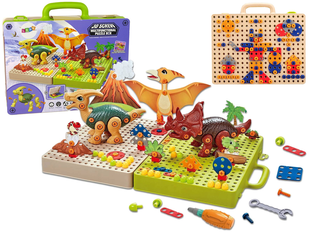 Konstruktorius dinozaurai lean toys
