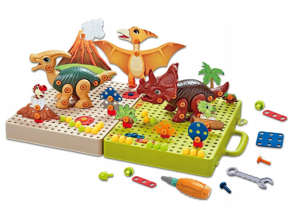 Konstruktorius dinozaurai lean toys