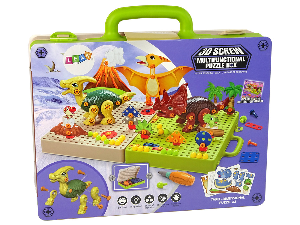 Konstruktorius dinozaurai lean toys