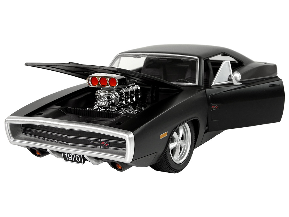 Nuotoliniu būdu valdomas automobilis dodge charger 1:16 rastar, juodas