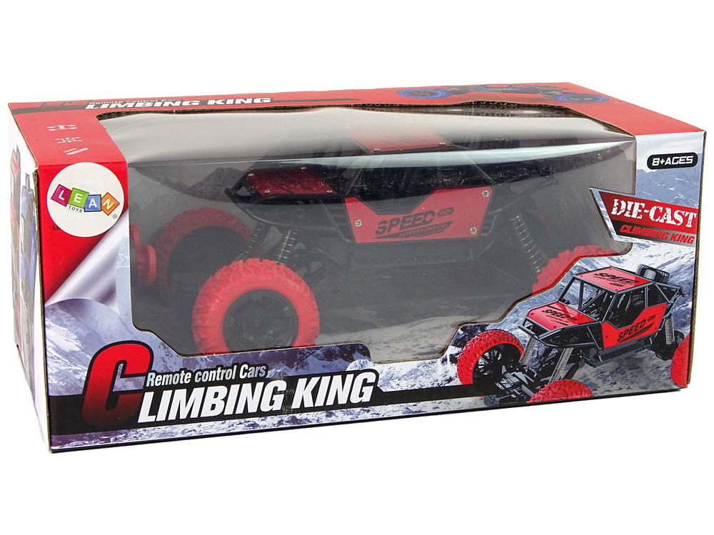 Nuotoliniu būdu valdomas automobilis lean toys 1:18, raudonas