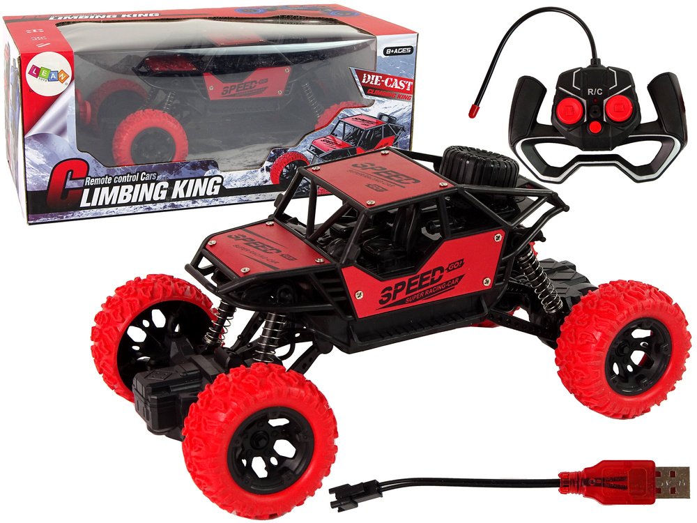 Nuotoliniu Būdu Valdomas Automobilis Lean Toys 1:18, Raudonas