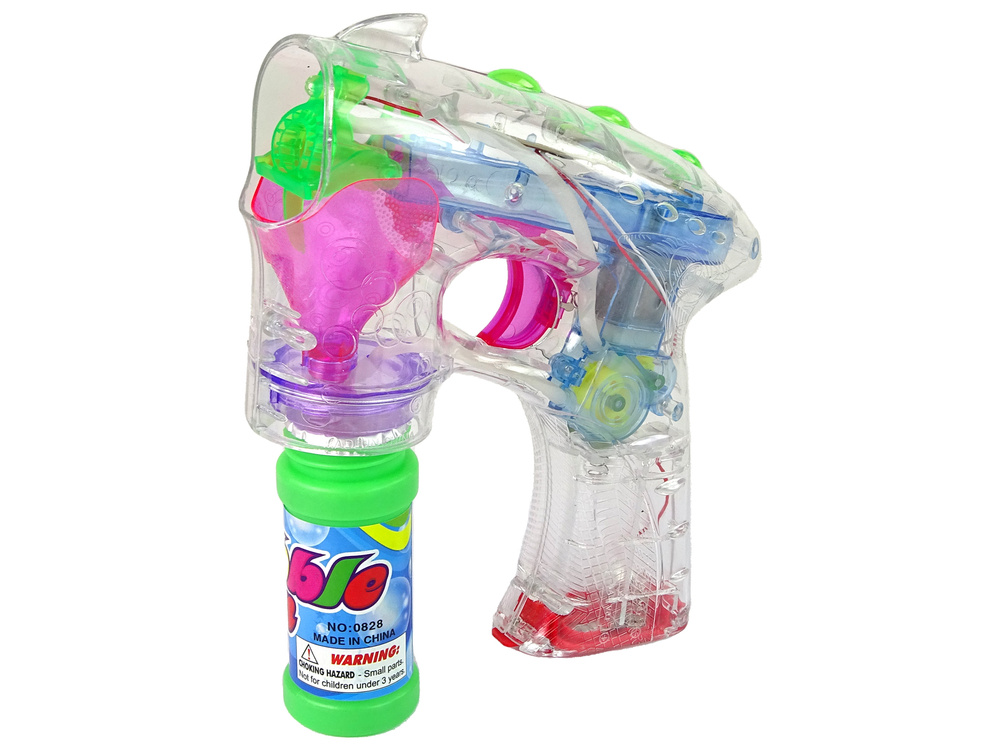 Muilo burbulų mašina lean toys spalvingas pistoletas