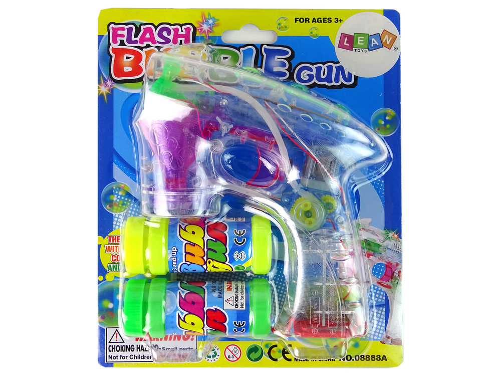 Muilo burbulų mašina lean toys spalvingas pistoletas
