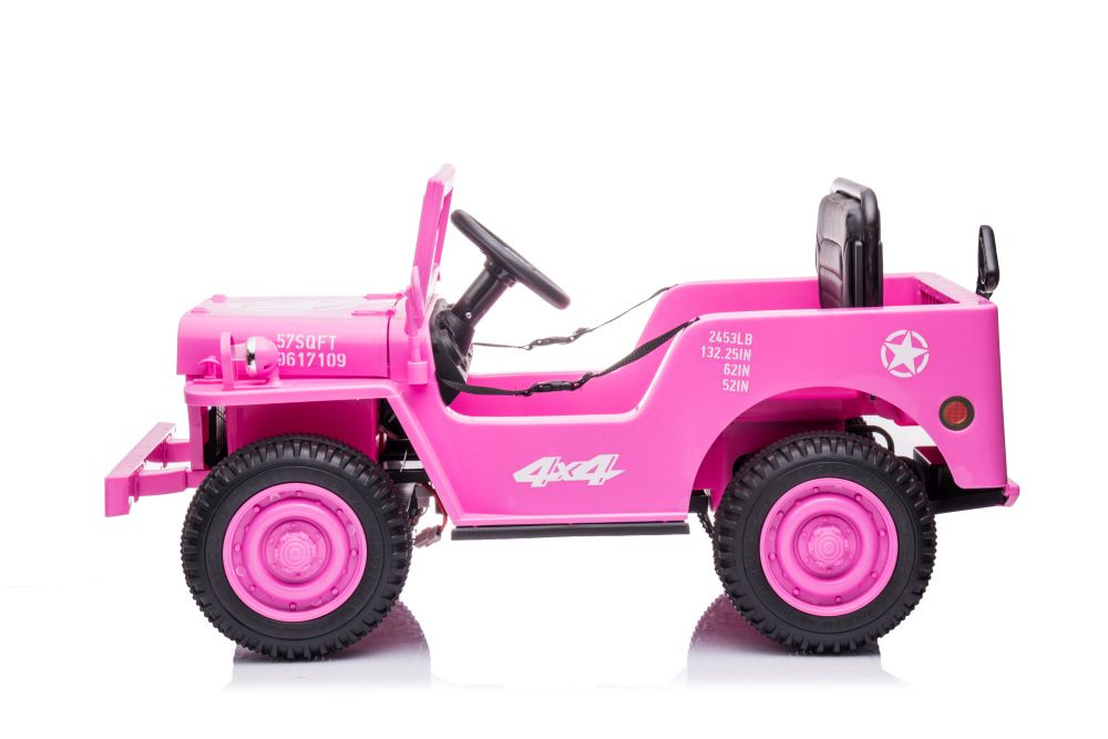 Akumuliatorinis automobilis jh-103 rožinis 4x4