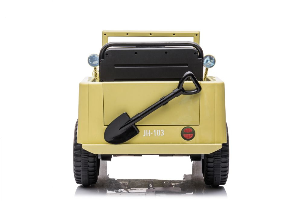 Vienvietis vaikiškas elektromobilis lean toys jh-103, geltonas