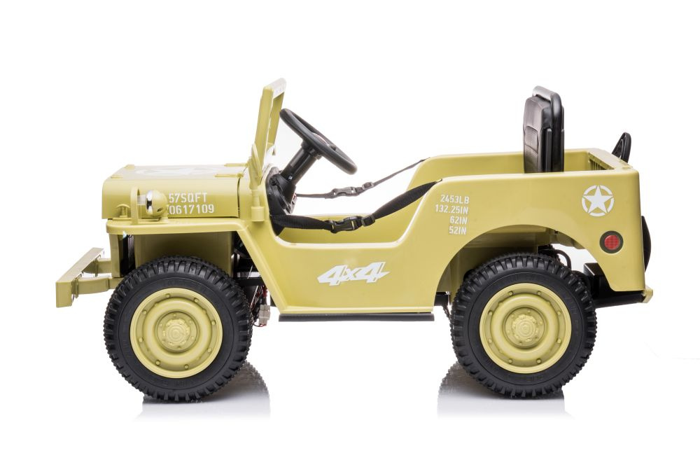 Vienvietis vaikiškas elektromobilis lean toys jh-103, geltonas