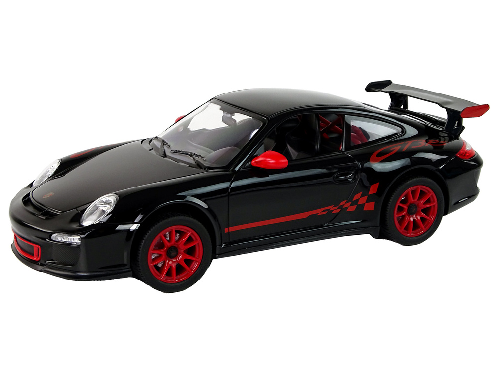 Nuotoliniu būdu valdomas automobilis porsche 911 gt3 rs, juodas