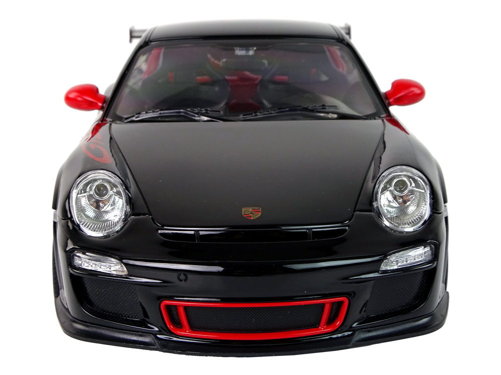 Nuotoliniu būdu valdomas automobilis porsche 911 gt3 rs, juodas