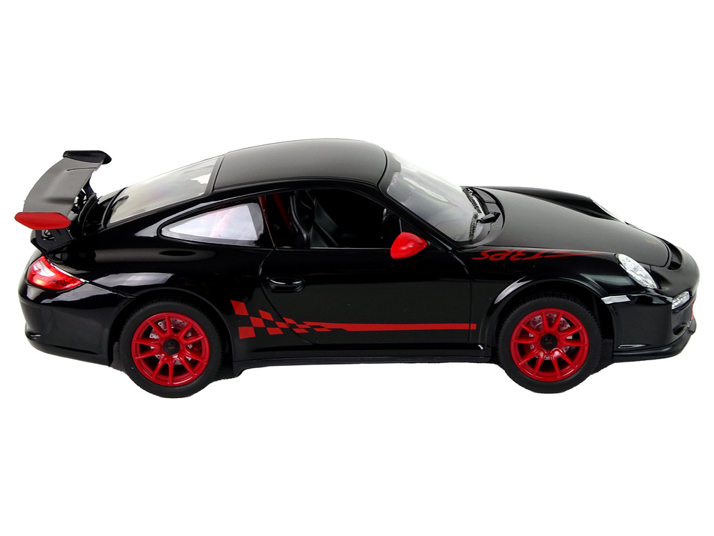 Nuotoliniu būdu valdomas automobilis porsche 911 gt3 rs, juodas