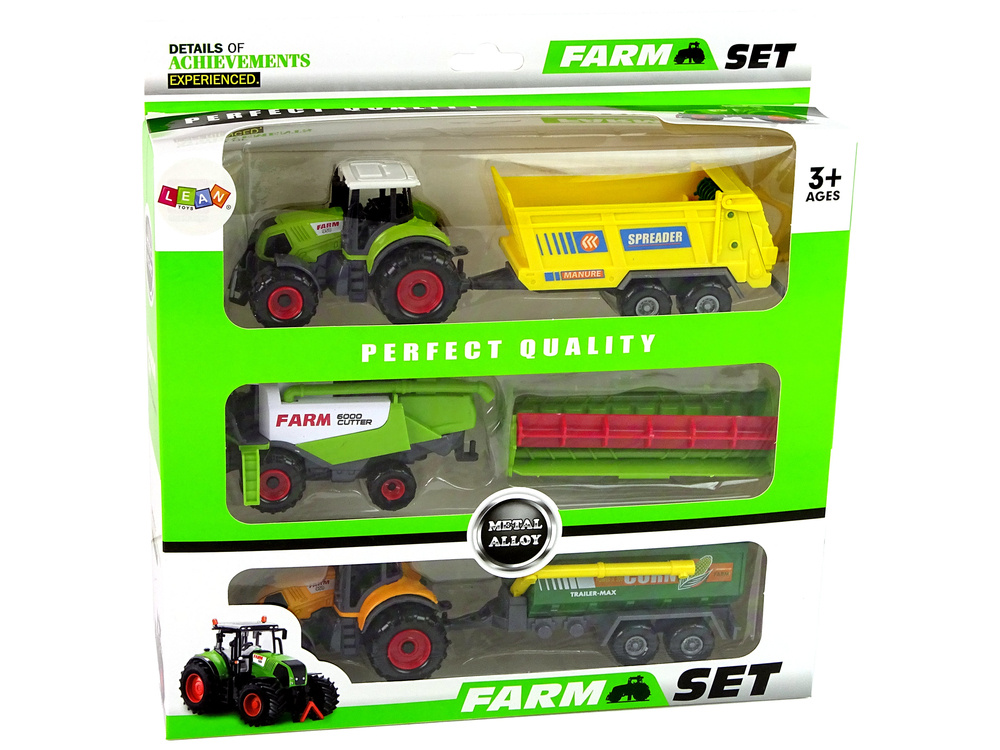 Žemės ūkio technikos komplektas lean toys