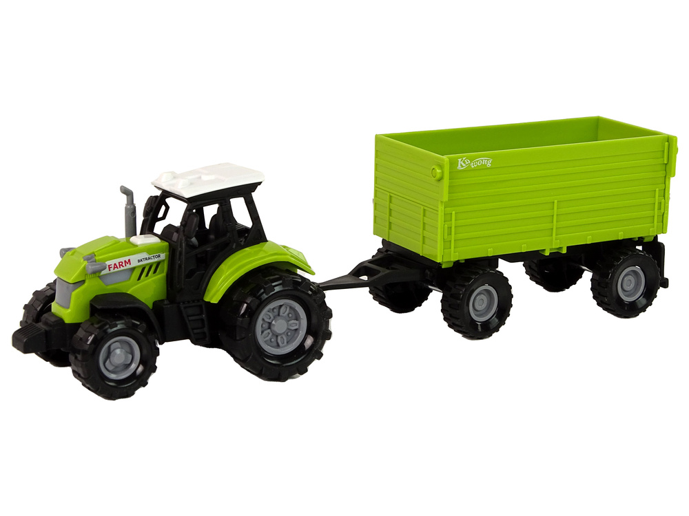 Traktorius su priekaba leantoys green farm