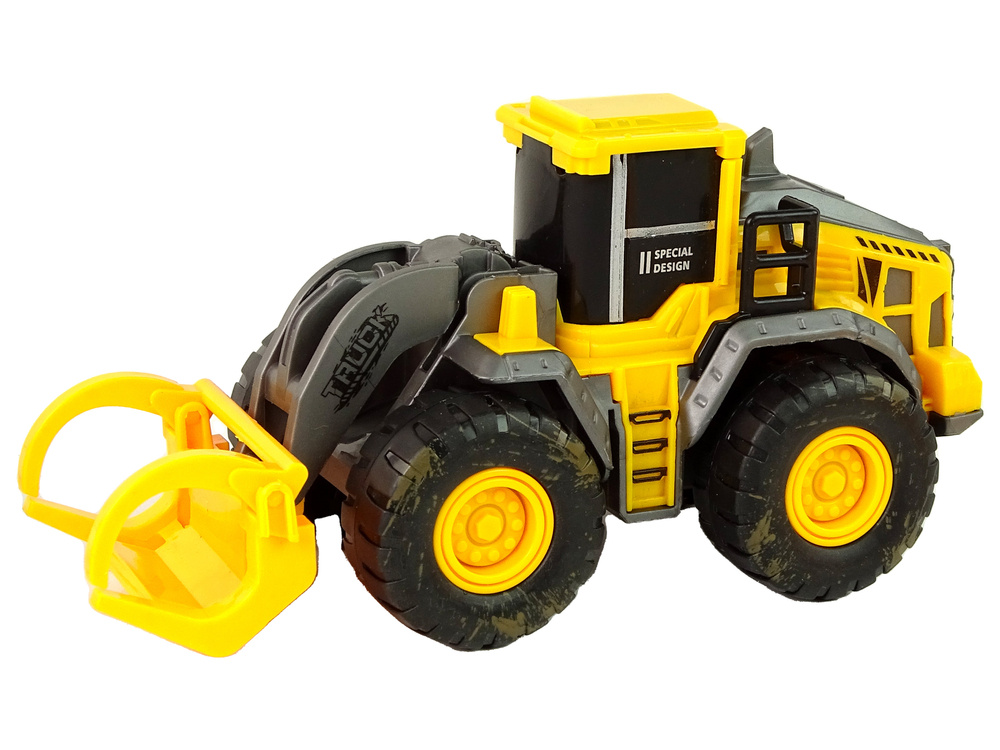 Žaislinis statybinių transporto priemonių rinkinys lean toys, geltonas, 3vnt.
