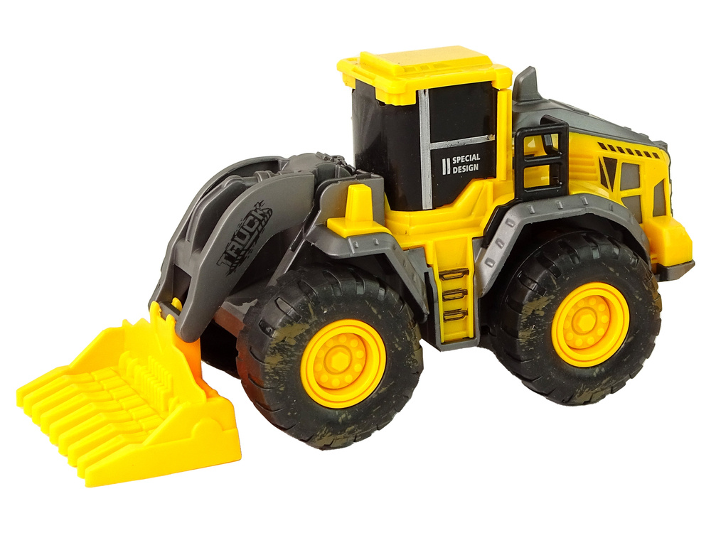 Žaislinis statybinių transporto priemonių rinkinys lean toys, geltonas, 3vnt.
