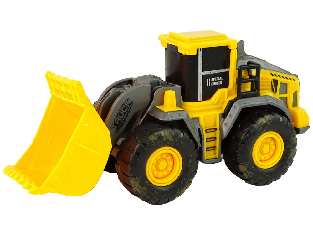 Žaislinis statybinių transporto priemonių rinkinys lean toys, geltonas, 3vnt.