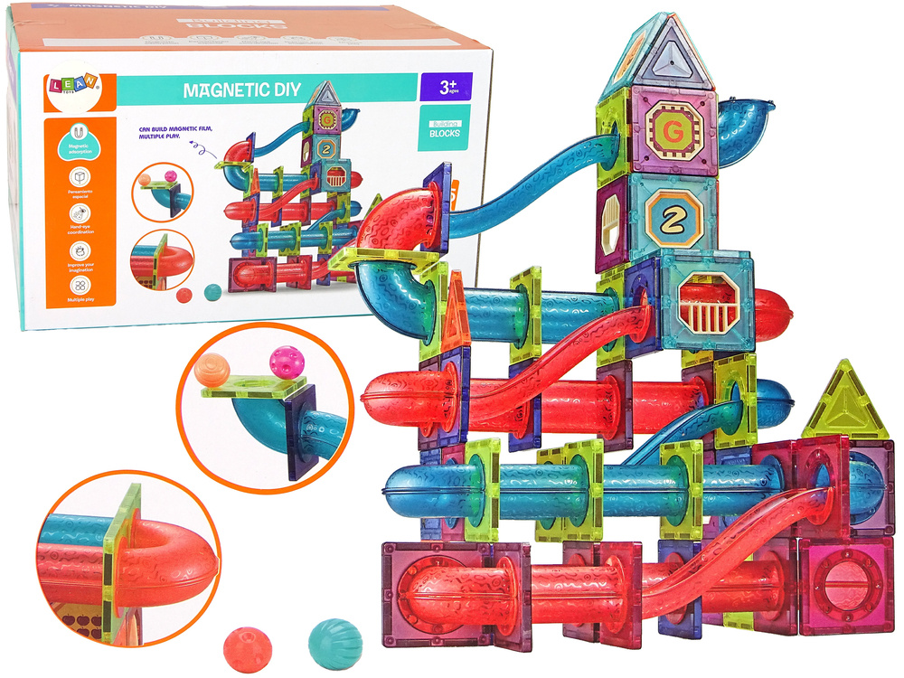 Magnetinis 3d konstruktorius leantoys, 145 d.