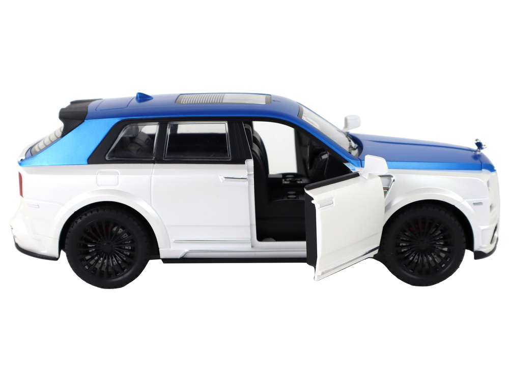 Nuotoliniu būdu valdomas automobilis bvliiman lean toys, baltas/mėlynas, 26x10,5x10 cm