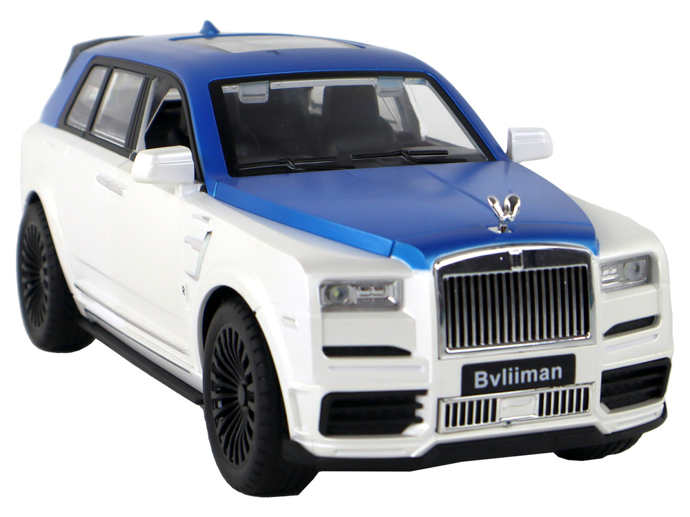 Nuotoliniu būdu valdomas automobilis bvliiman lean toys, baltas/mėlynas, 26x10,5x10 cm