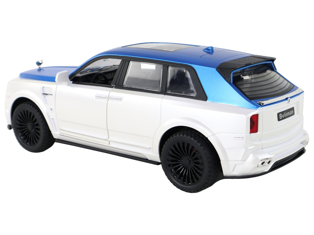 Nuotoliniu būdu valdomas automobilis bvliiman lean toys, baltas/mėlynas, 26x10,5x10 cm