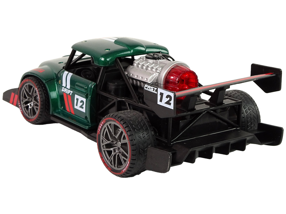Nuotoliniu būdu valdomas sportinis automobilis lean toys 1:16, žalias