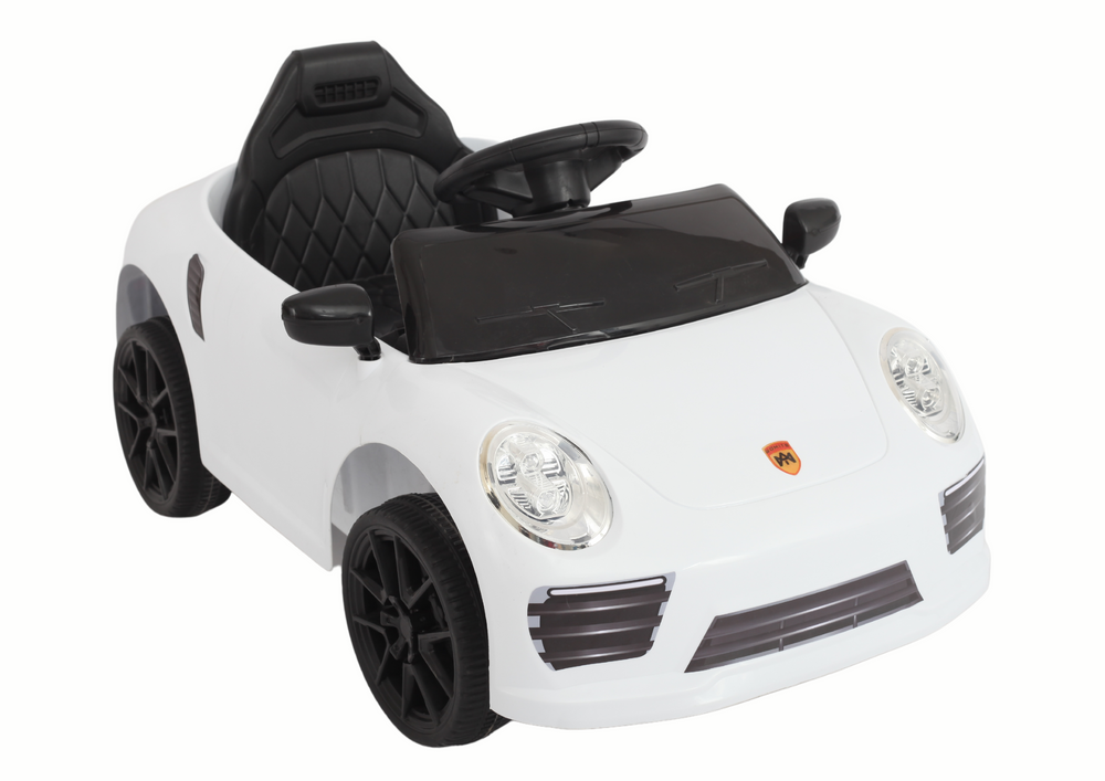 Vienvietis elektromobilis leantoys wmt-666, baltas